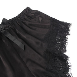 Subblime - 953942 Chemise De Nuit Décontractée En Soie + Pantalon En Dentelle Noir L/Xl